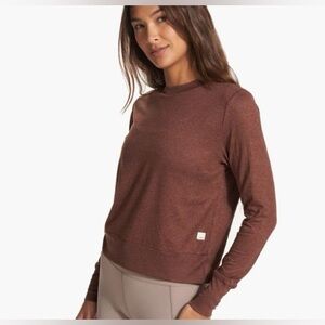 Vuori Long Sleeve Tee Brown Heather